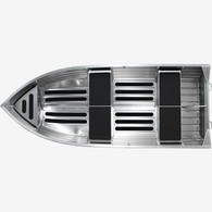 12 jalkaa alumiininen V-runkoinen kalastusvene