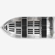 Kaikki hitsattu 14 jalkaa alumiinivene